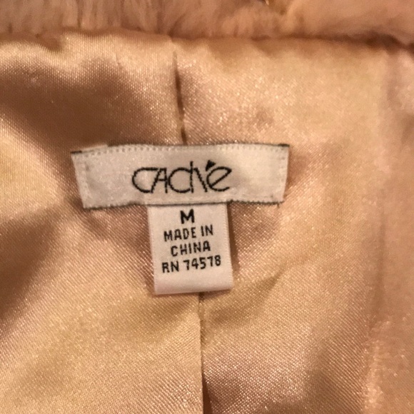 Cache Rabbit Fur and Jeweled Coat - Picture 5 of 5